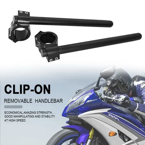 YZF-R1 YZF-R7 YZF-R6 YZF-R3 YZF-R25 YZF R1 R7 R6 R3 R25 para manillar Yamaha Racing Clip ajustable en Ons barra de mango de horquilla