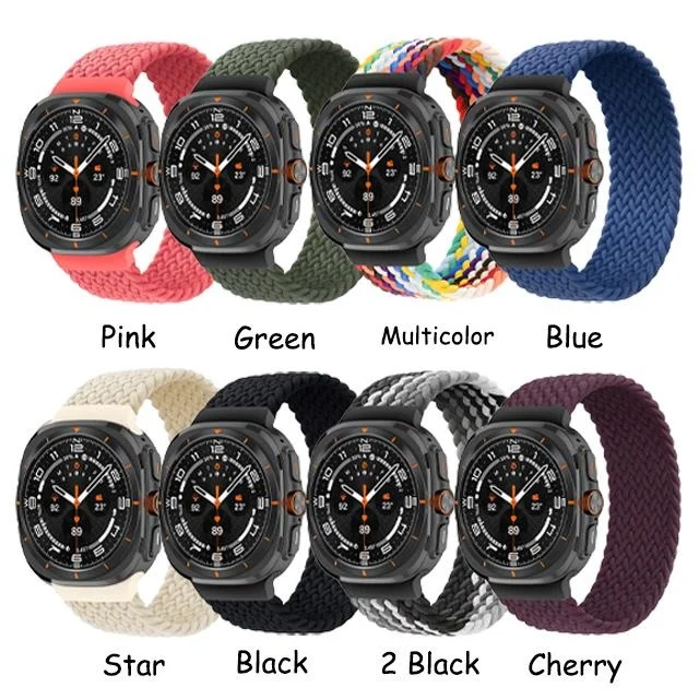 Плетеная петля Solo для Samsung Galaxy watch ultra Ремешок 47 мм Аксессуары спортивный нейлоновый ремень-браслет Galaxy watch 7 ultra 47 мм ремешок