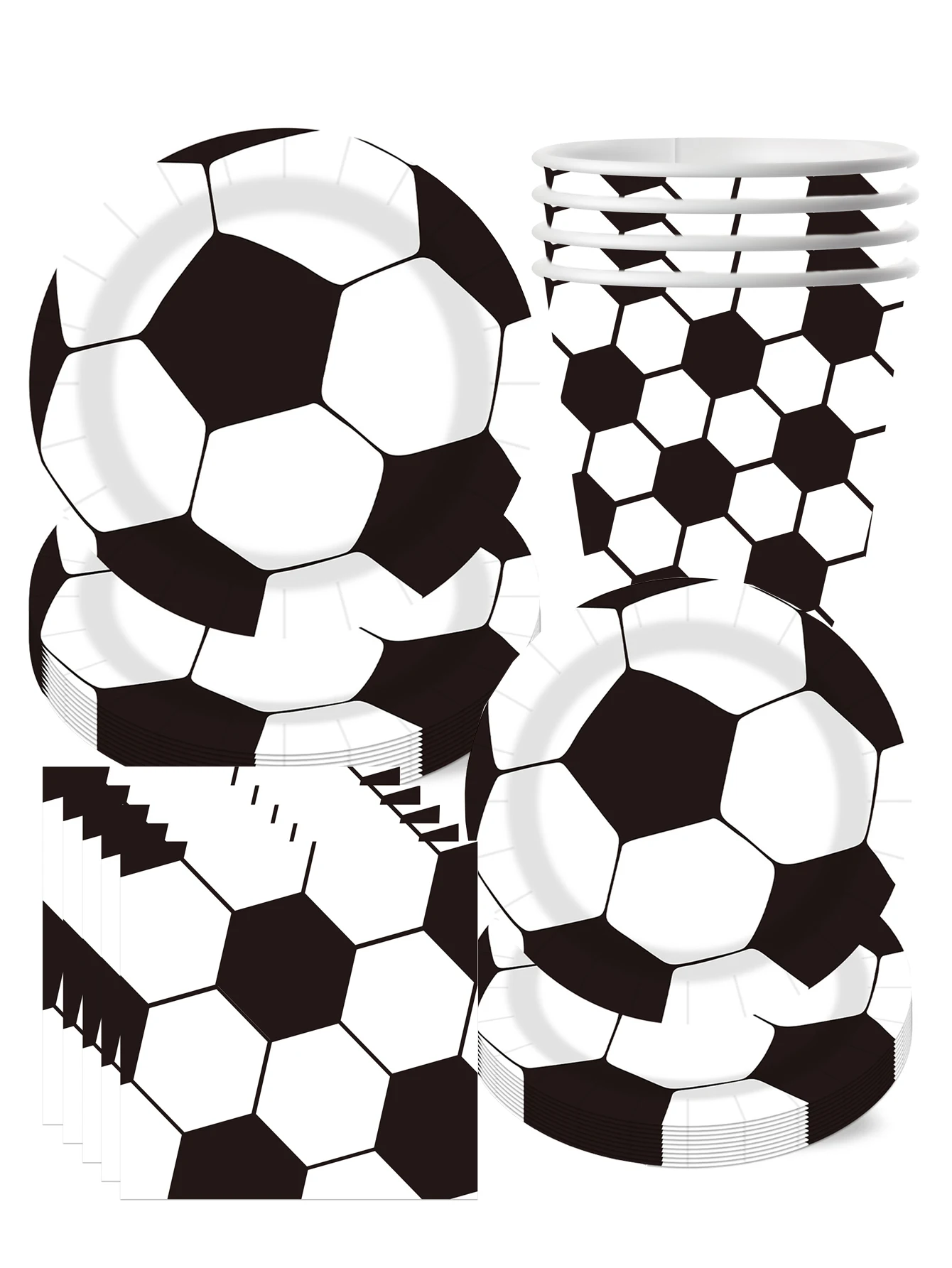 Football Themed Birthday Party Tableware, Plates, Tissues, Packaging Cups, Birthday Party Supplies