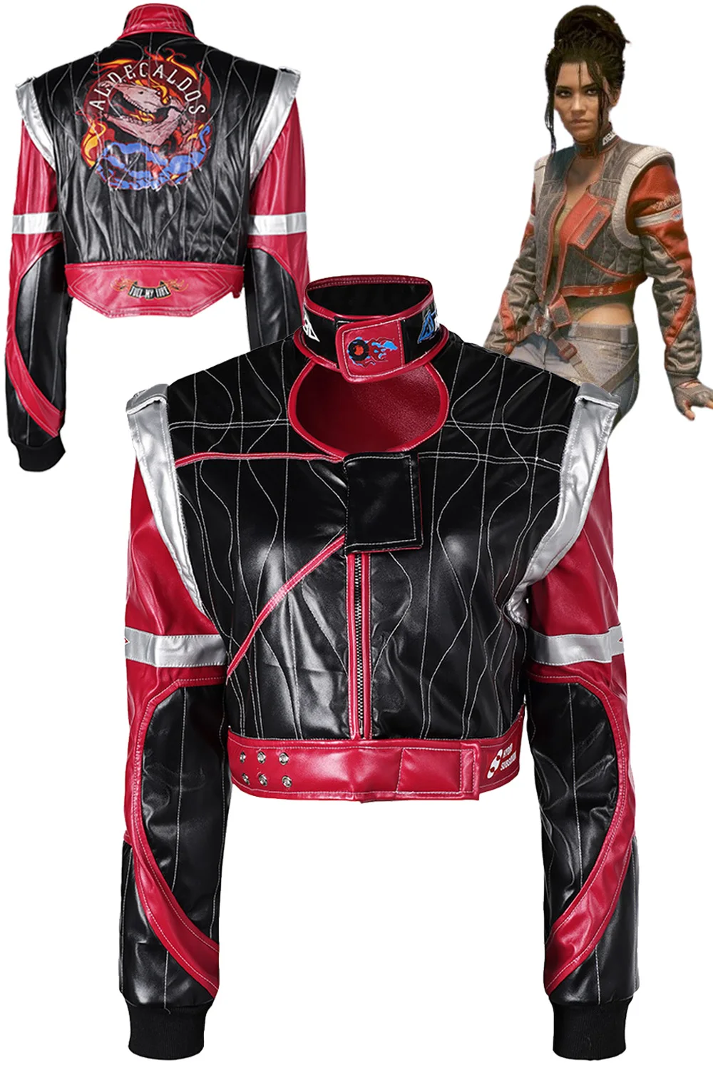 Panam Palmer Vrouwen Cosplay Jas Kostuum Spel 2077 Rollenspel Outfits Vermomming Jas Vrouwelijke Volwassen Meisjes Halloween Carnaval Pak