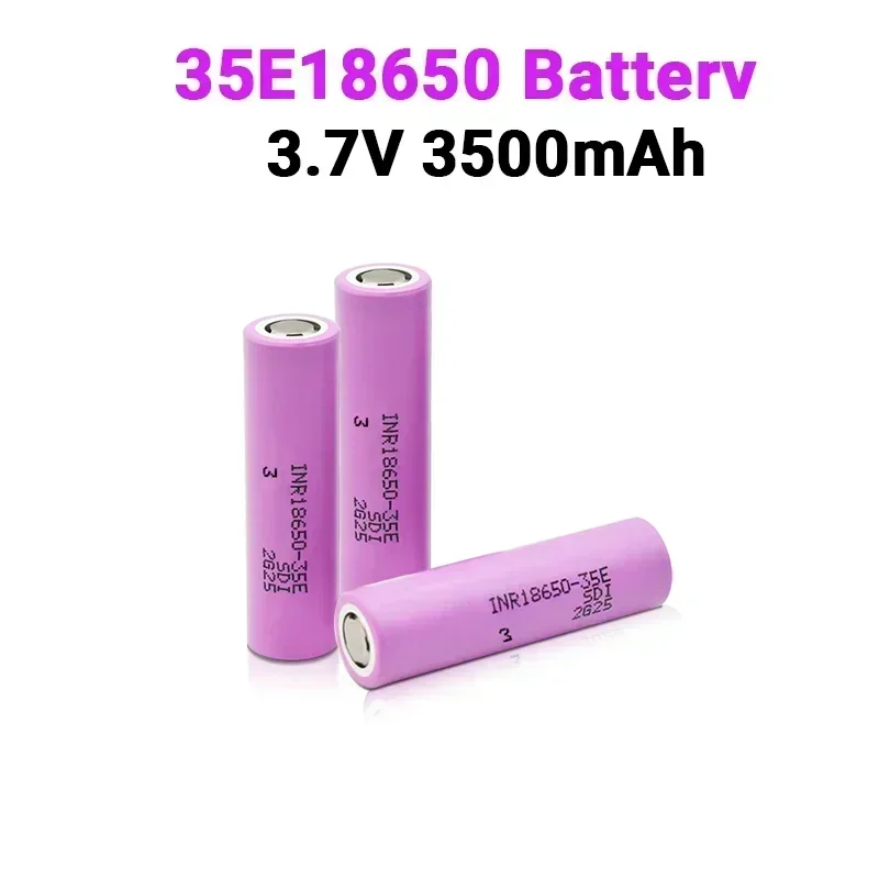 2024 New high quality 35E original power 18650 lithium battery 3500mAh 3.7v 25A high power INR18650 for electrical tools