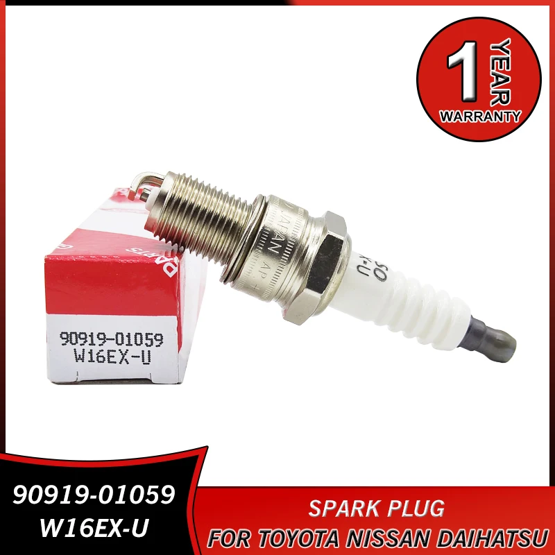 

90919-01059 W16EX-U Spark Plug for Toyota 4 Runner Celica Corolla Master Starlet Nissan Urvan Vanette Suzuki Super Accessories