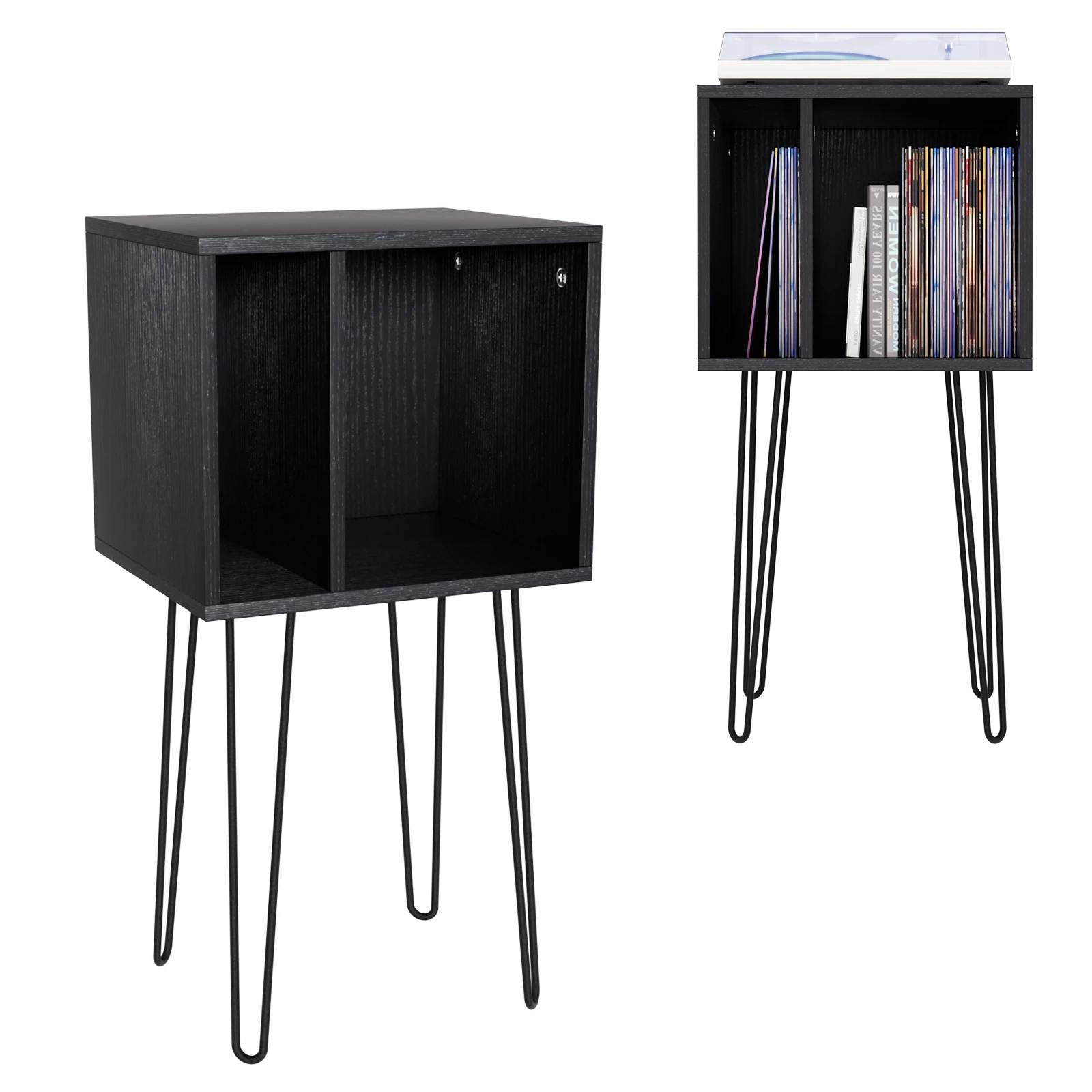 Bodenstehendes Aufbewahrungsregal für Schallplatten, umweltfreundliches Material für LP-Halter, LP-Player, Phonographen-Aufbewahrungsschrank