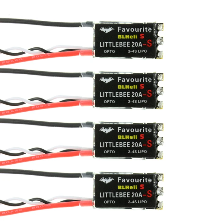 4Pcs LITTLEBEE BLHeli-s FVT Little bee SPRING 20A / 30A Brushless ESC 2-6S Supports DSHOT Oneshot42 OneShot125 Multicopter