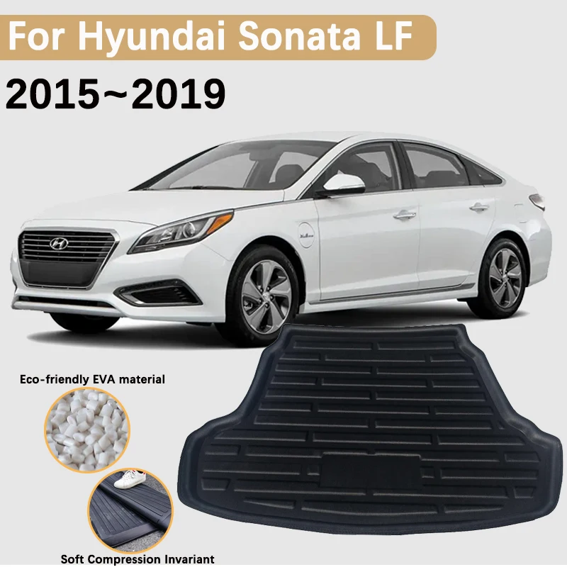 

for Hyundai Sonata LF 2015 2016 2017 2018 2019 Car Trunk Mat Rear Boot Cargo Trunk Waterproof Carpet Storage Pad EVA Accessories