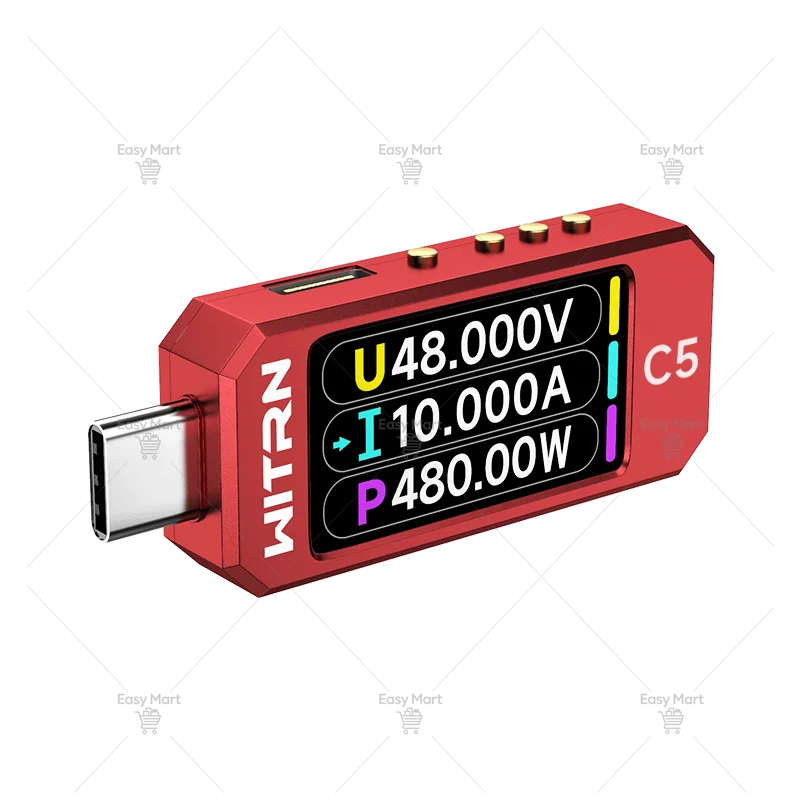C5 red 20bit detector USB voltage and current meter 28V PD3.1 fusion fast charging UFS EPR