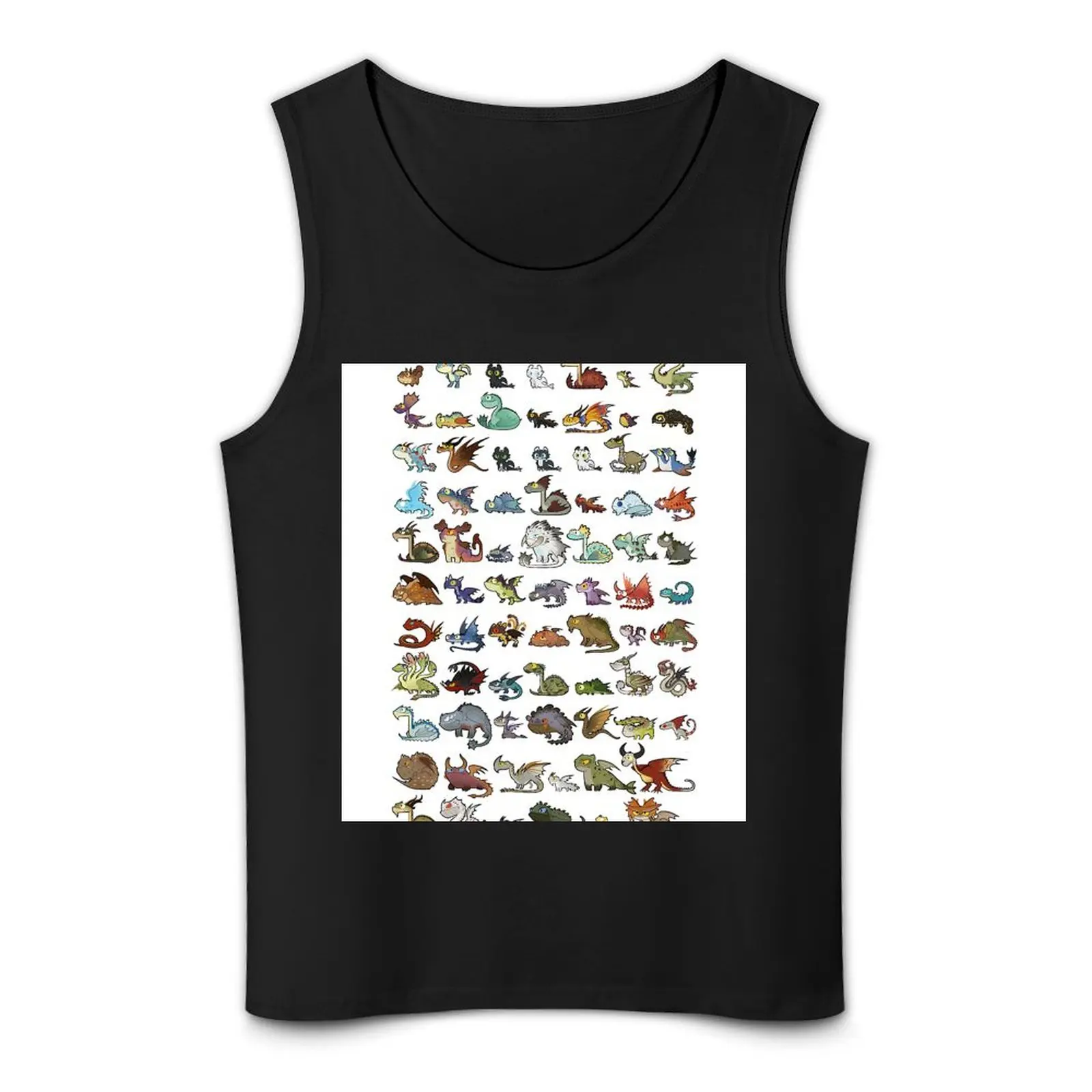Chibis of all httyd dragons Tank Top singlet for men T-shirt male T-shirt man