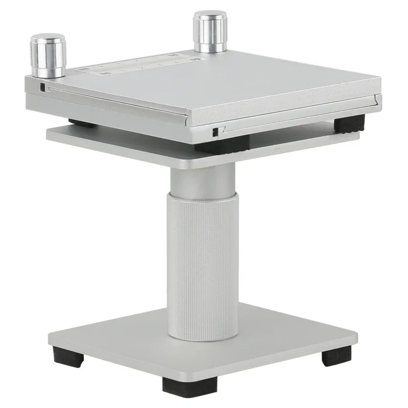 Aluminum Alloy MINI X Y Z Square Microscope Stage Movement 10mm Table Stand Up Down Moveable For Trinocular Microscope Camera