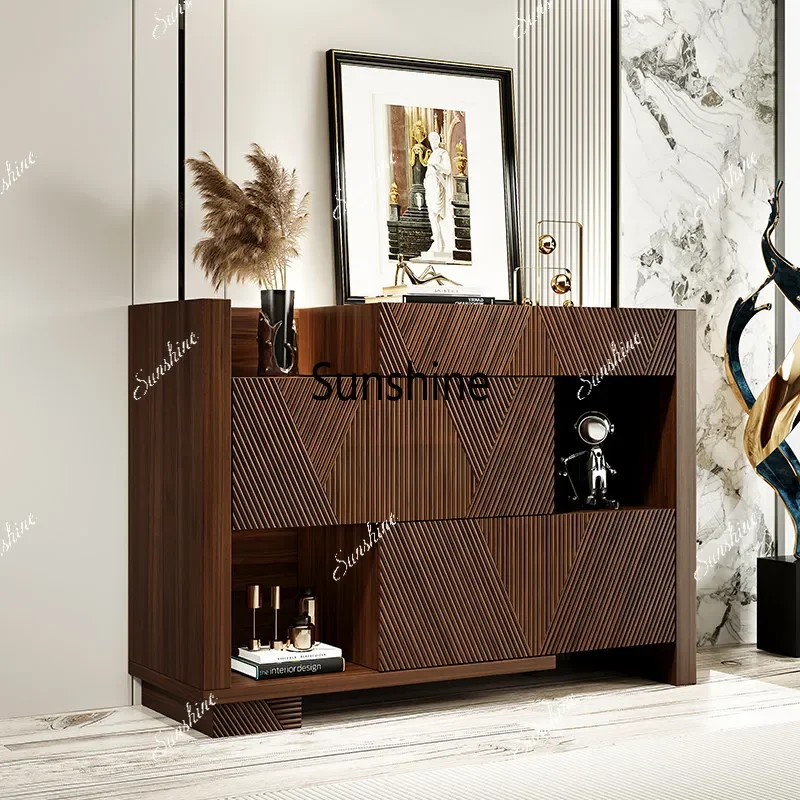 Medieval entrance cabinet decoration entrance hall partition stretching cabinetTJ