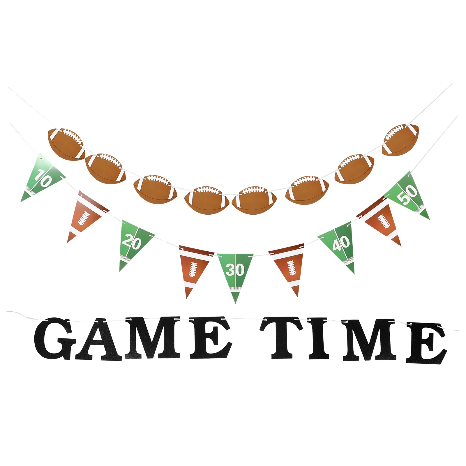 

Football Sports Theme Birthday Pennant Banners Hanging Party Decorations Wall Triangle Football Themed Party Supplies Flags