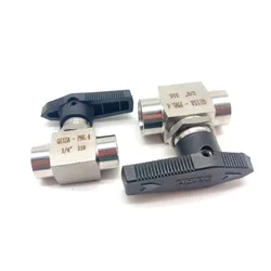 Instrument pipe Ball valve 6 8 10 12mm 1/8 1/4 3/8 1/2 pipe stainless steel 304 316 High pressure temperature ferrule ball valve