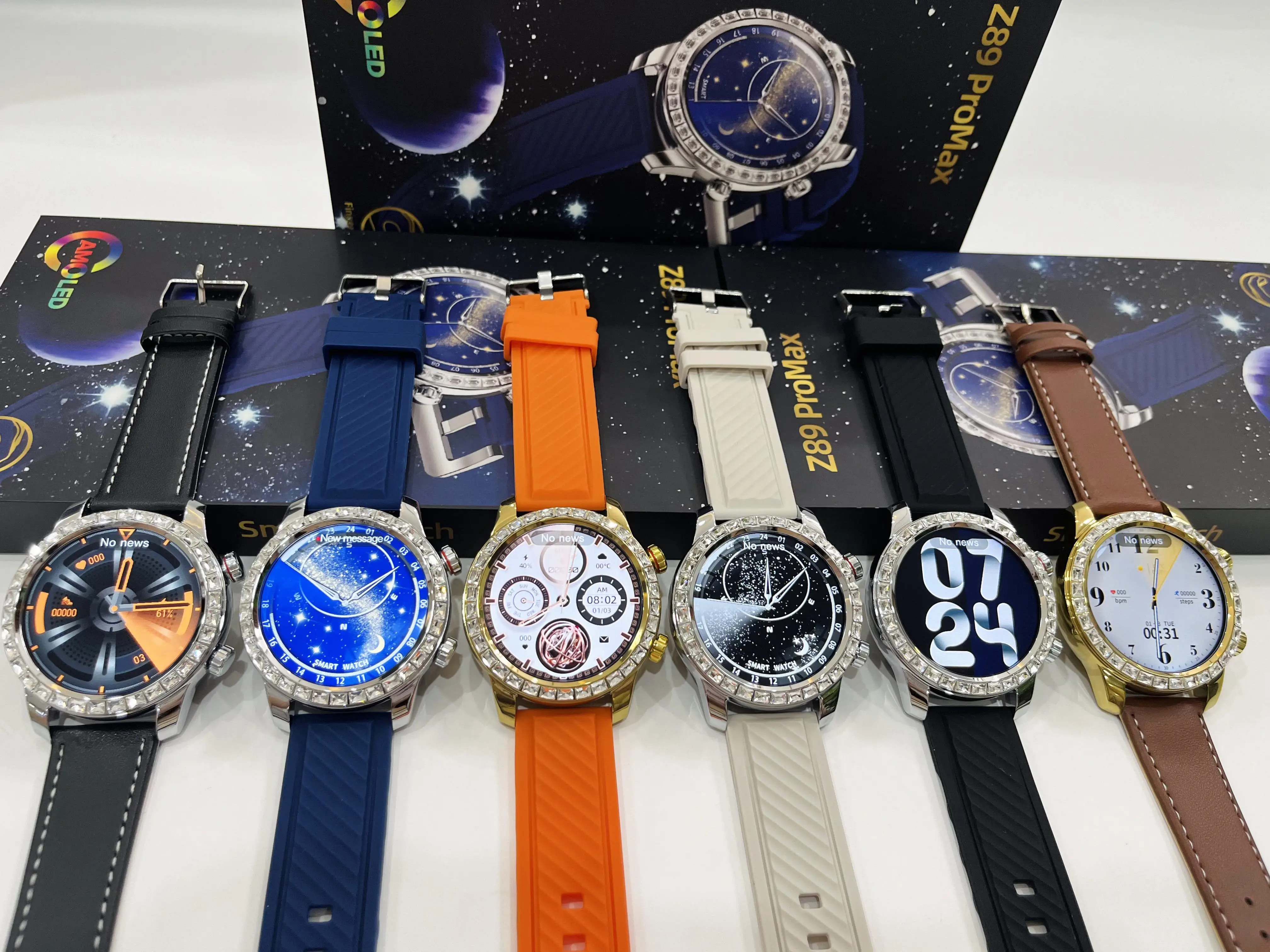 TJXL-2024 Jam Tangan Pintar Terlaris Z89 Pro Max Jam Tangan Reloj Inteligente untuk Pria Pelacak Kesehatan Gps Z86 Pro Max Z81 Pro Max