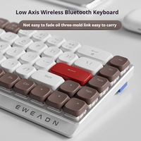EWEADN MK68 84 Mechanical Keyboard Low Profile Switch 2.4G/Bluetooth/Wired Office Mute Tablet Laptop PC Light  Portable Faster