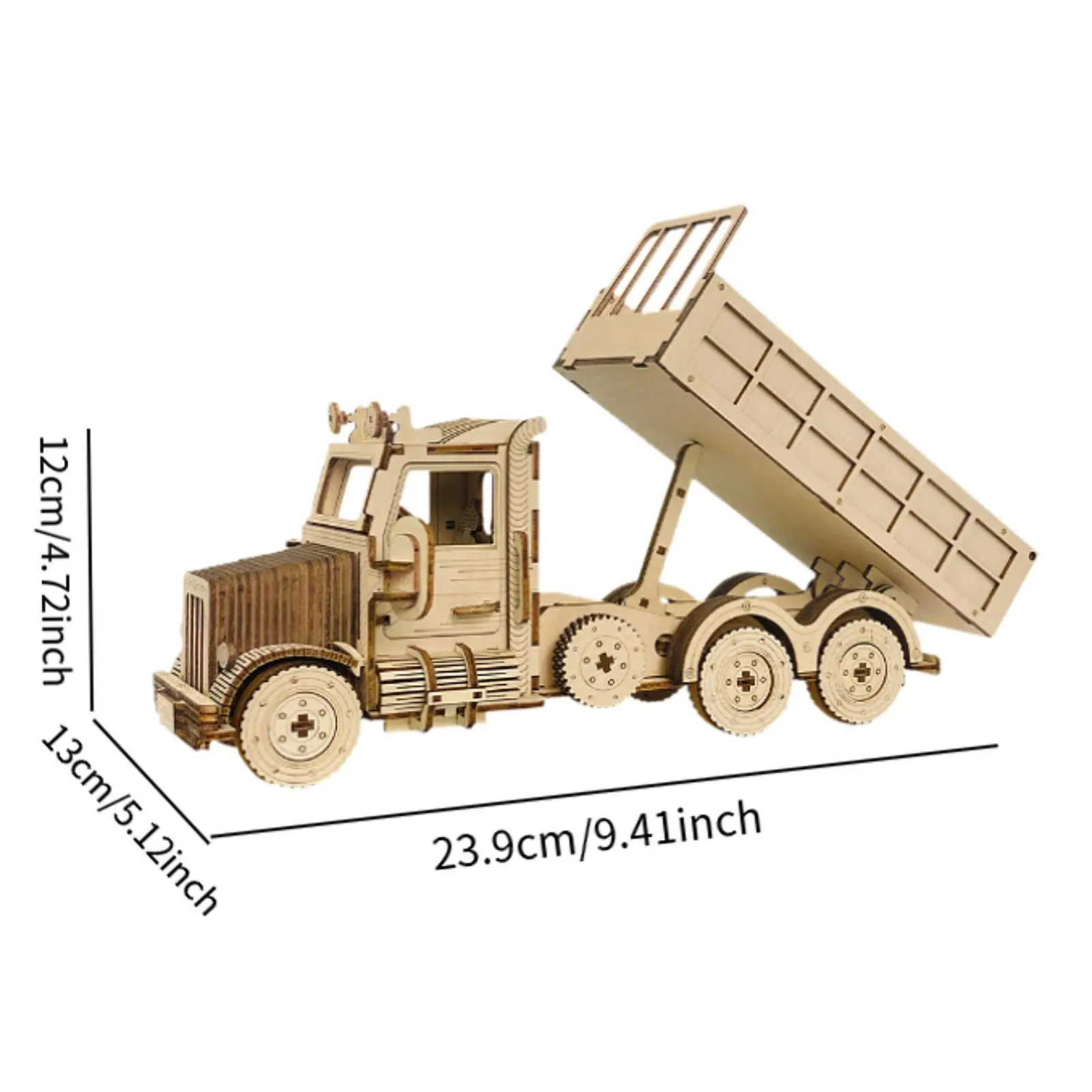 Quebra-cabeças de madeira 3D, modelo de caminhão de auto montagem, conjunto de construção DIY