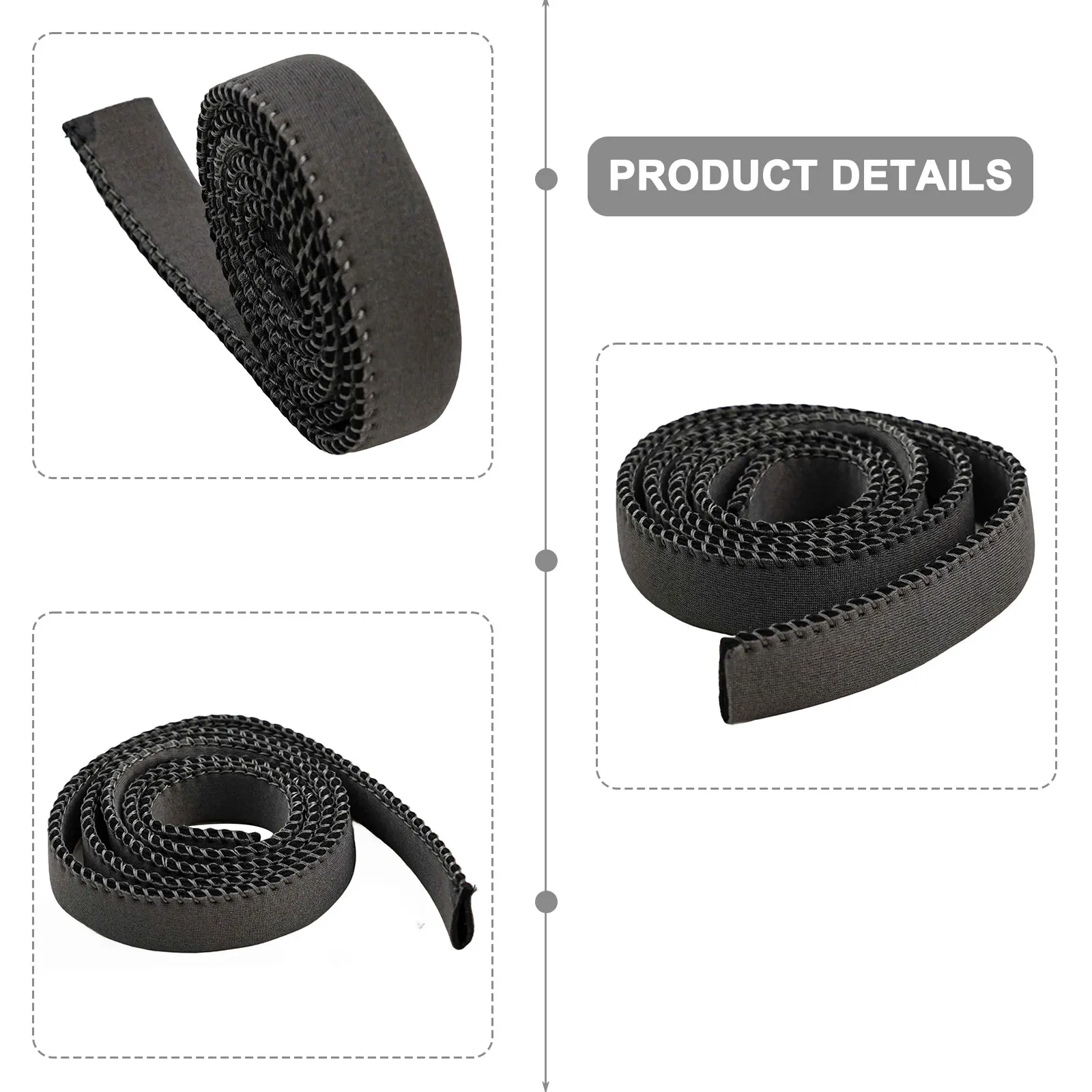 Black Outdoor Water Pipe Cover Protective Water Pipe Cover Synthetic Rubber Foam 92CM Length Compact Packaging Prevents Freezing