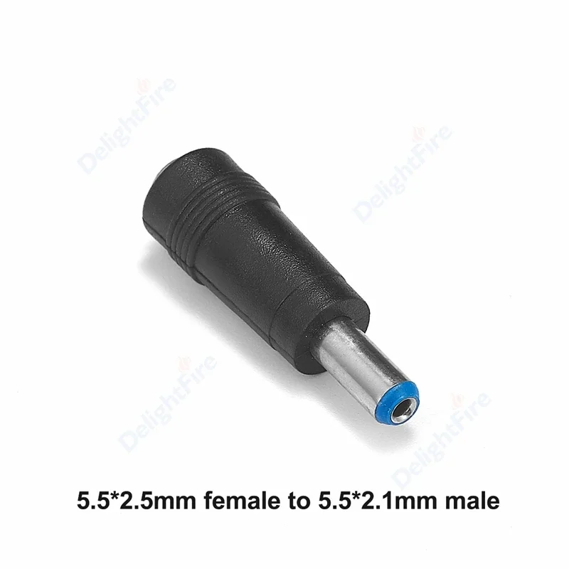 Dc Power Adapter Connector Plug Conversion Head Jack Female Socket 5.5*2.5mm Turn To Male 5.5*2.1mm for CCTV Camera LED Strip