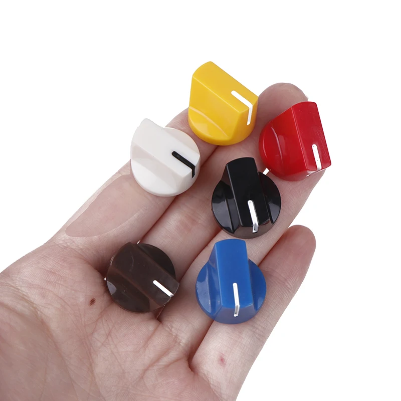10pcs Multi Color Flet Head Guitar Pedal Knob Electric Guitar Pot Potentiometer Knobs Guitar Accessories Electric Guitar Knob view 4