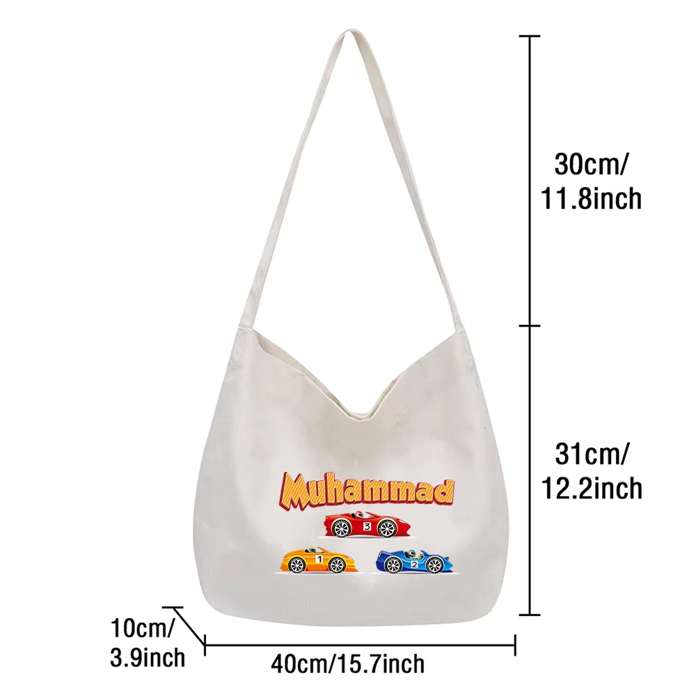 Customized Name New Women's Canvas Shoulder Bag Eco Friendly Multi Functional Storage Bag Customized Product