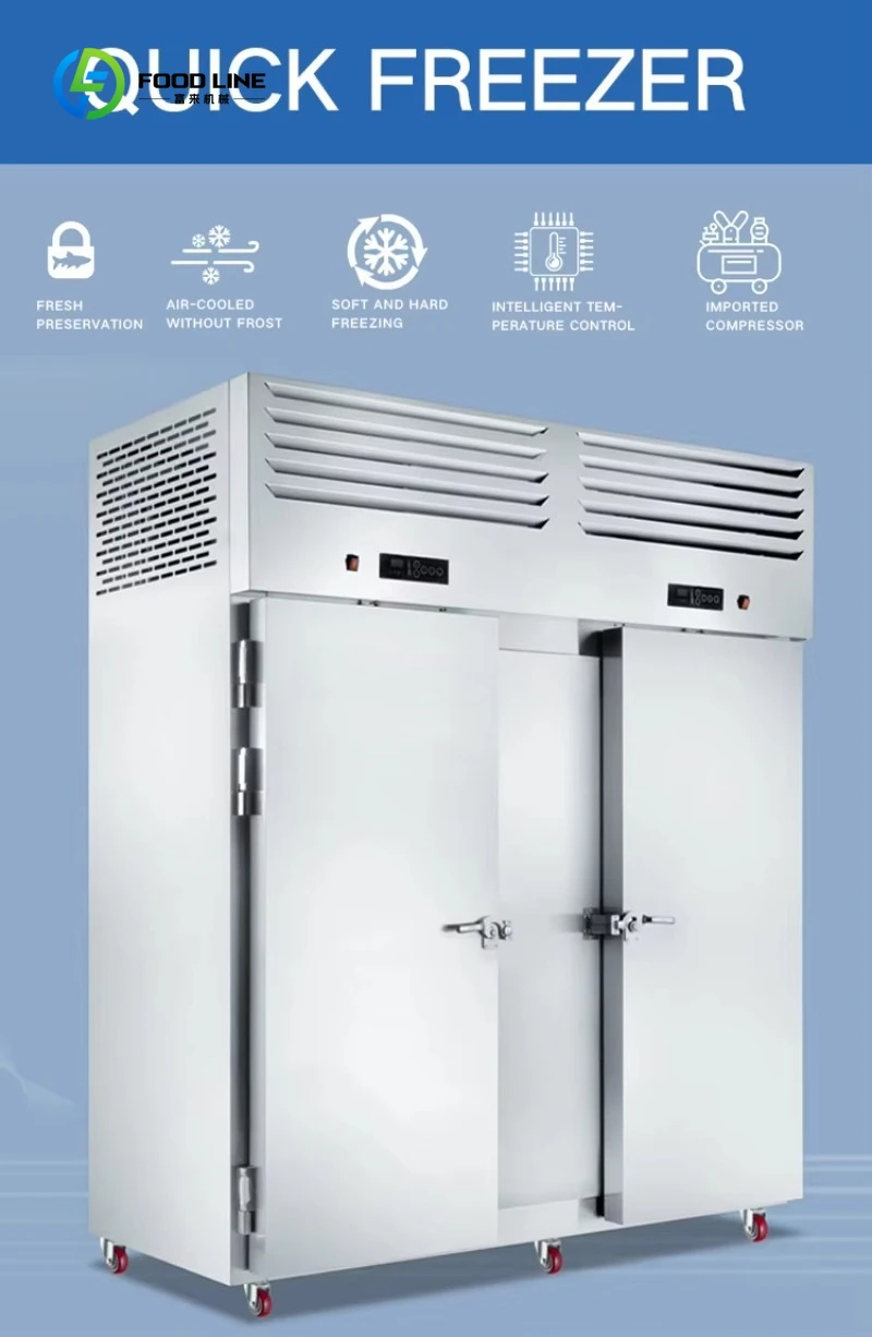 Customized High Quality Quick Freezer Chiller -45℃ Blast Chiller Equipment Single Door 5/8/10/12/15 Trays Shock Freezer