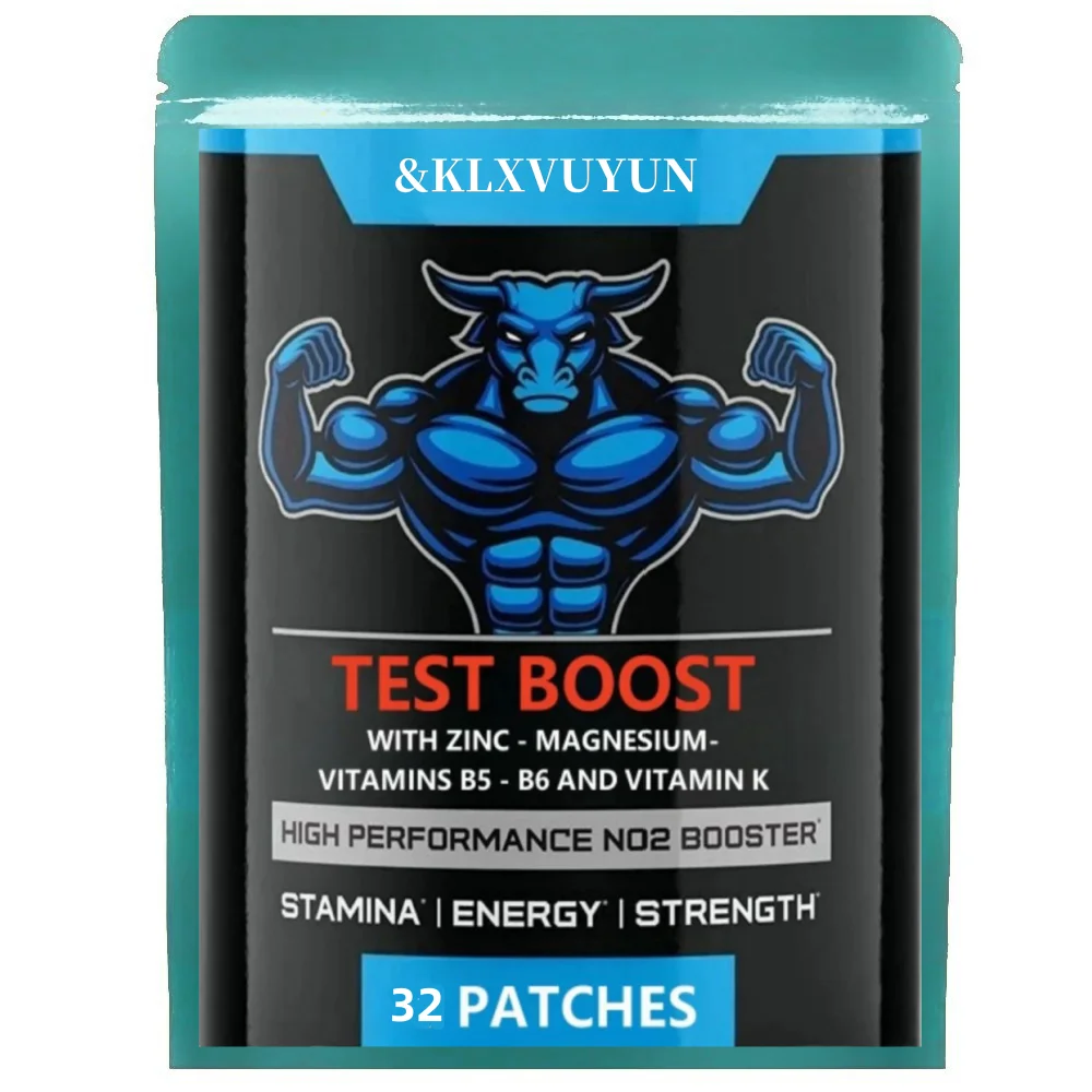 

Testosterone Booster for Men 32 Transdermal Patches, With Zinc Patches Made in USA.