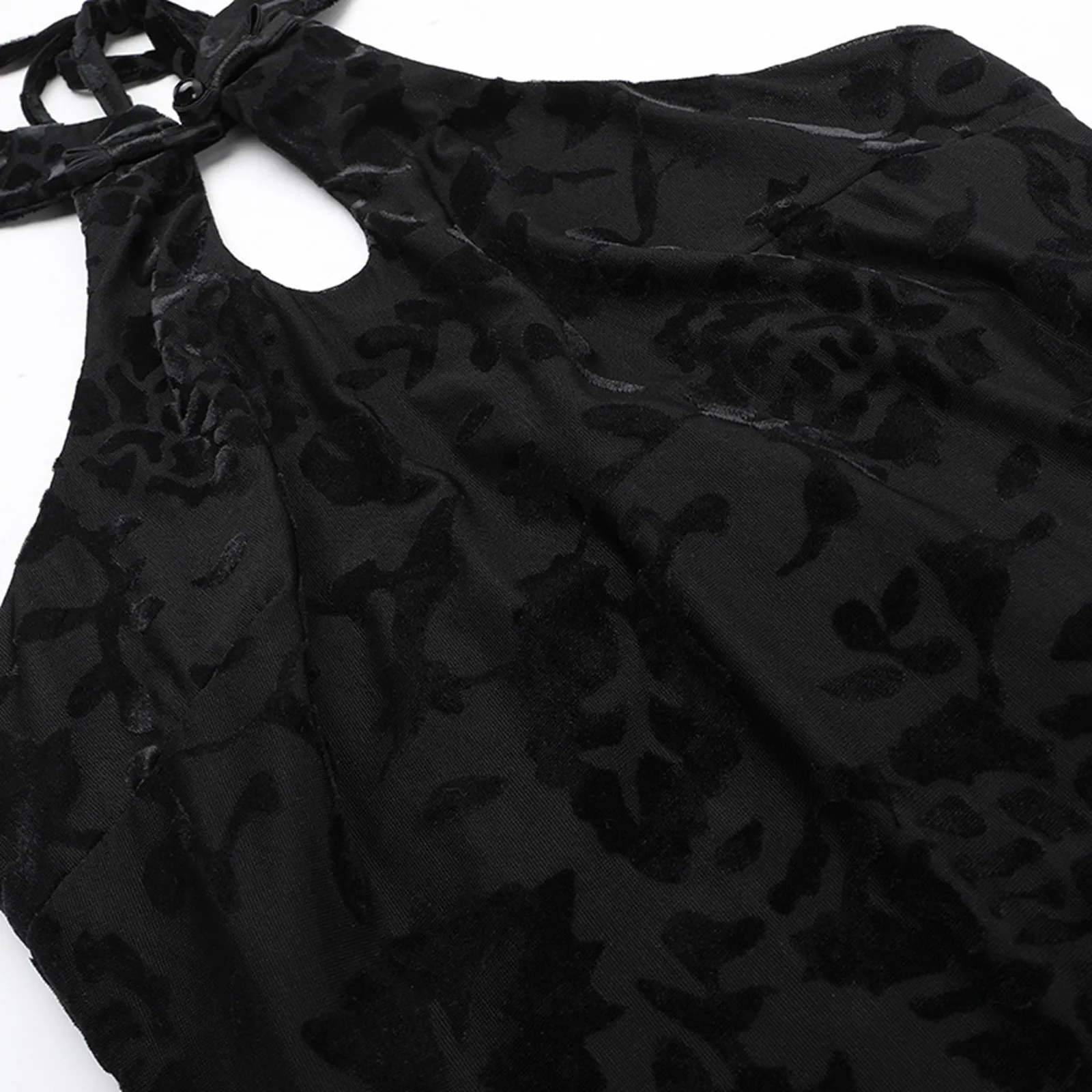 Vestido maxi sem costas halter halter para mulheres, fenda alta, streetwear sem mangas, vestidos longos de férias, sexy party club, verão, 2024