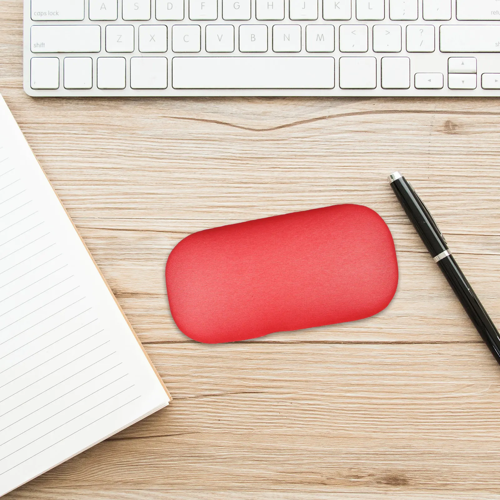 PU Silicone Ergonomic Mouse Wrist Rest Red Comfortable Desk Computer Use Gaming Office Support Cushion Pillow Laptop Desk Mat