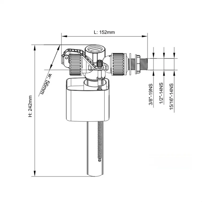 Toilet Tank Flush Valves Replacement Kits Toilets Accesory Screws Seals Kit Water Fill Valve G1/2