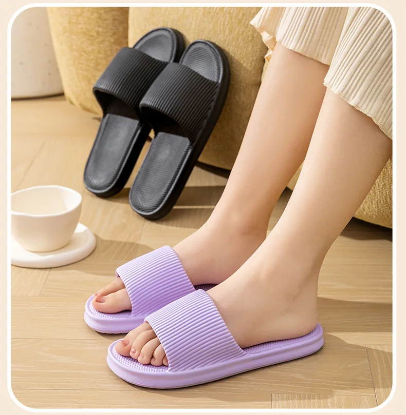 

Women'S Sandals Soft-Soled Non-Slip Bath Home Bathroom Summer Slippers Indoor Cool Men