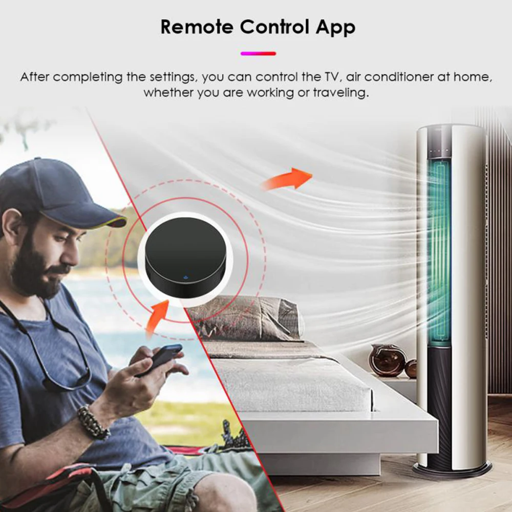 Control remoto IR Mini Tuya Wifi, controlador infrarrojo para TV, DVD, AUD, aire acondicionado, funciona con Alice, Alexa, Google Home, Siri