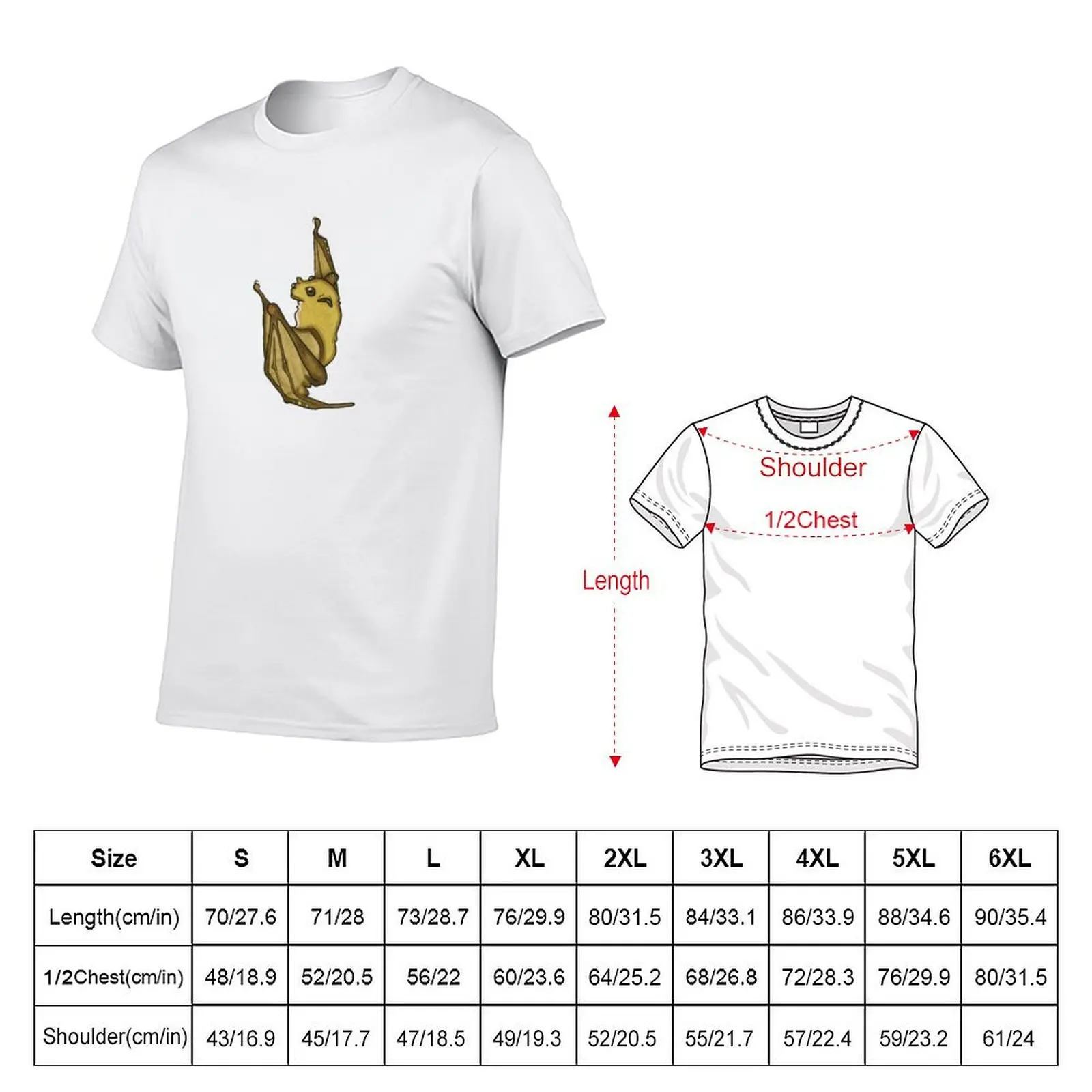 Eastern Tube-Nosed Bat T-Shirt Abstract Pattern Print Top