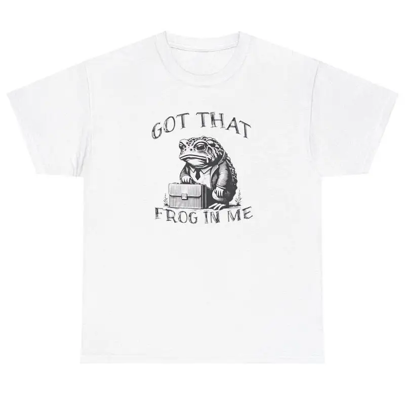

Got That Frog In Me T Shirt Funny Meme Ironic Y2K Animal Lover Gen Z Humor Tee