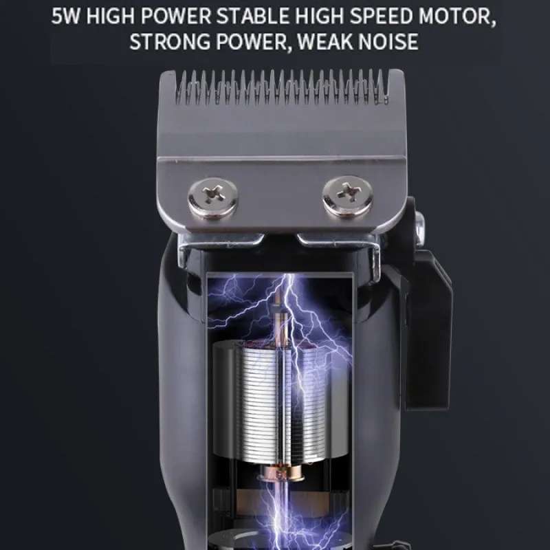 Kemei KM-2616 Professional Electric Hair Clipper In Hair Clipper Hair Salon Fast Charging LCD Digital Display Clipper