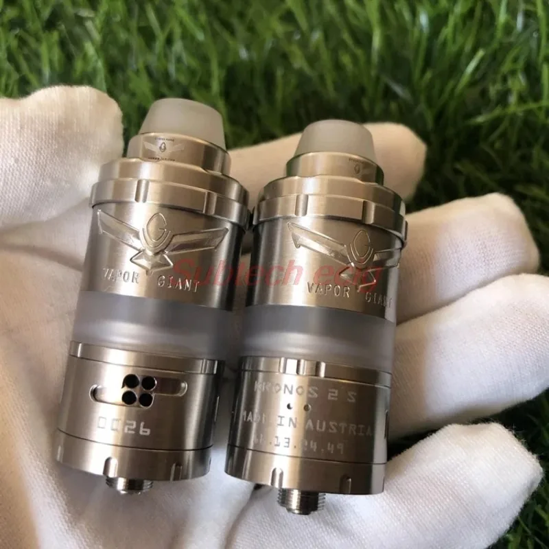 Ecig Vapor Giant VG Kronos 2S RTA Tank 23mm 4ml SS316 DL MTBL Vaping Top Filling Bottom Airflow Control Vaper Vape Atomizers atomizer tank