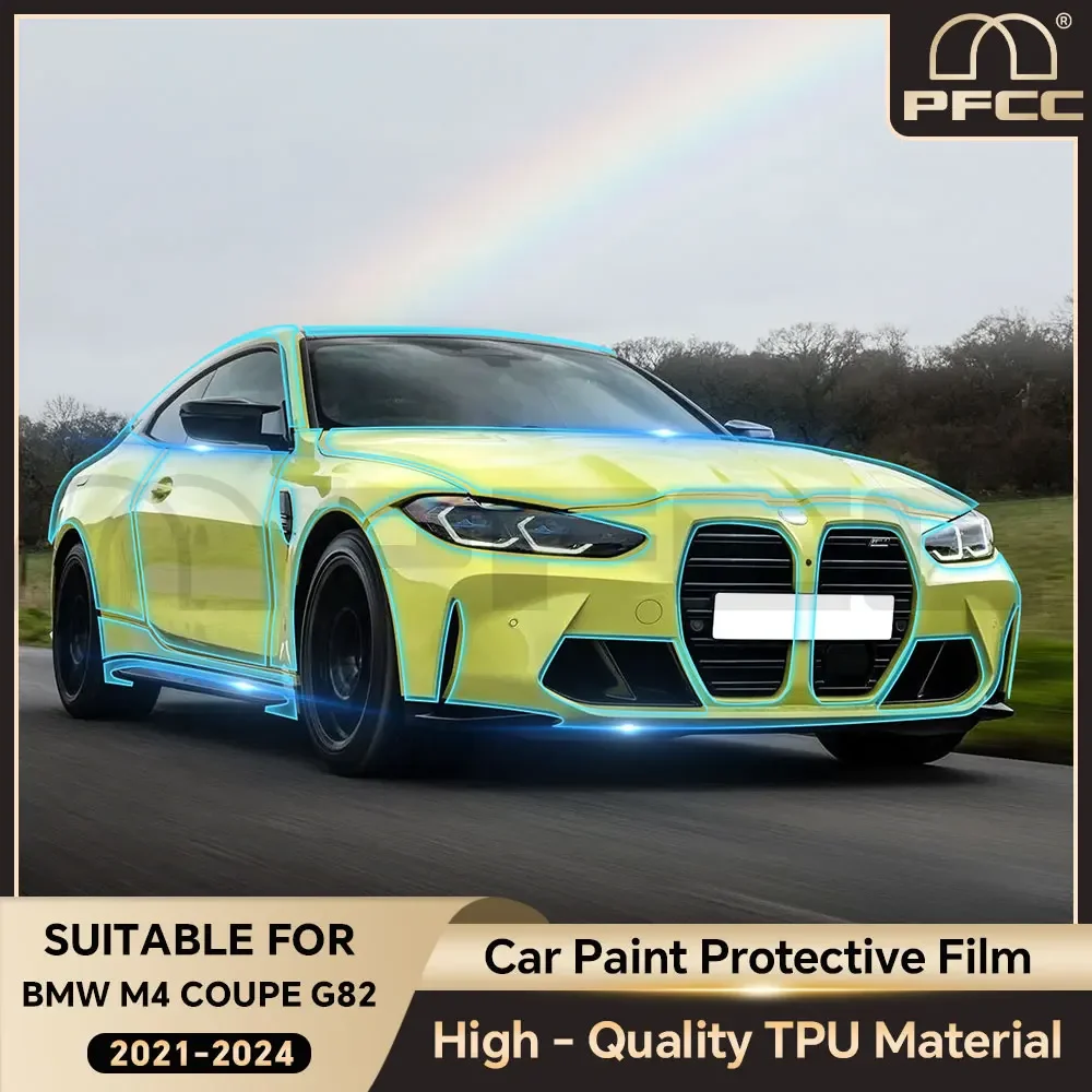 

PPF TPU for BMW M4 Coupe G82 2021 2022 2023 2024 Paint Protection Film Precut Car Sticker Clear Kit Bra Transparent Film