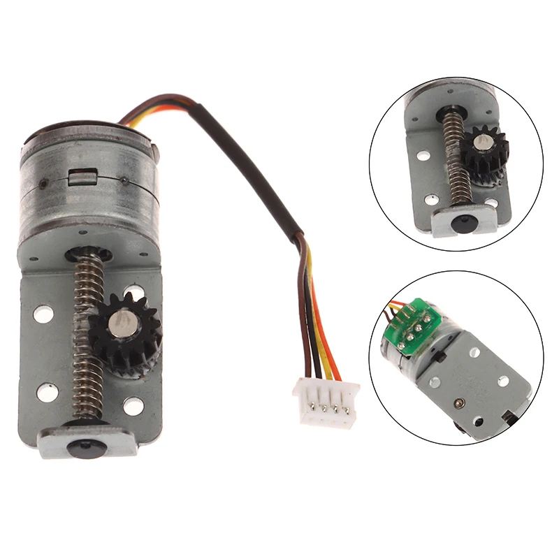 ترس خطي دقيق لكاميرا الأمان ، محرك السائر ، 2-Phase ، 4-Wire Shaft ، قضيب 15, C6C, C6N