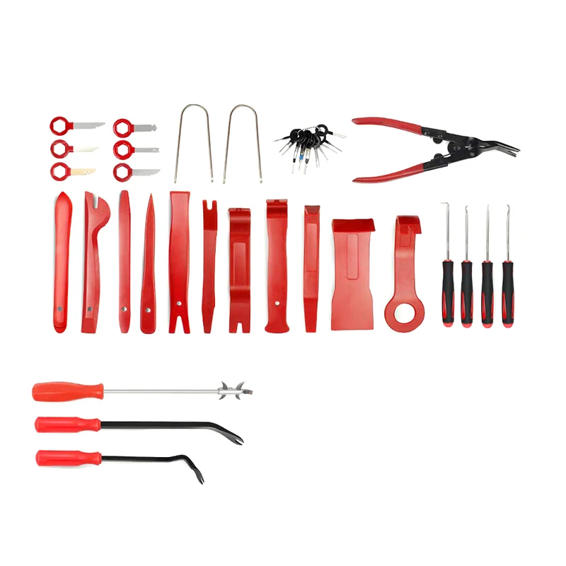 

38Pcs Trim Removal Tool, Pry Kit, Car Panel Tool Radio Removal Tool Kit, Auto Clip Pliers Fastener Remover Pry Tool Kit, Car