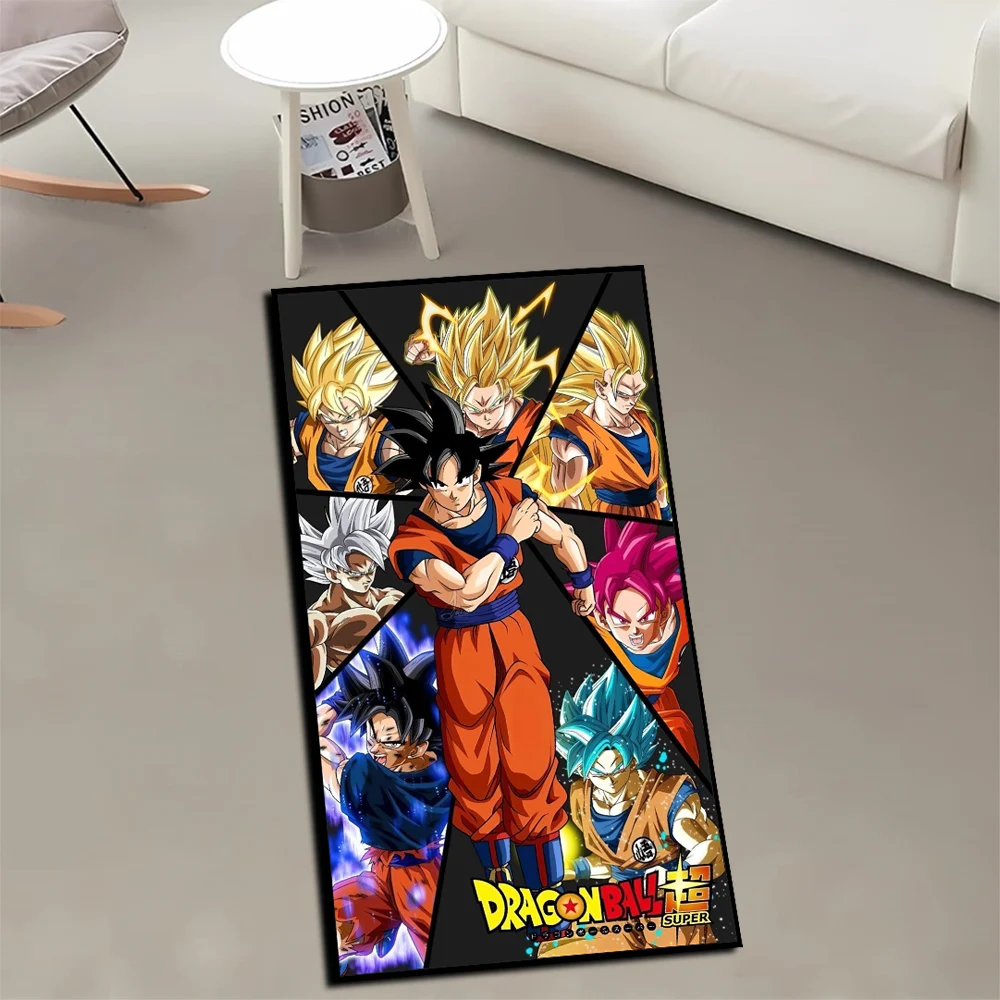 Area Rugs Anime Dragon Ball super Saiyan God All forms of Goku Super Cool Customize Rug Handmade Printed Carpet for Room Decor