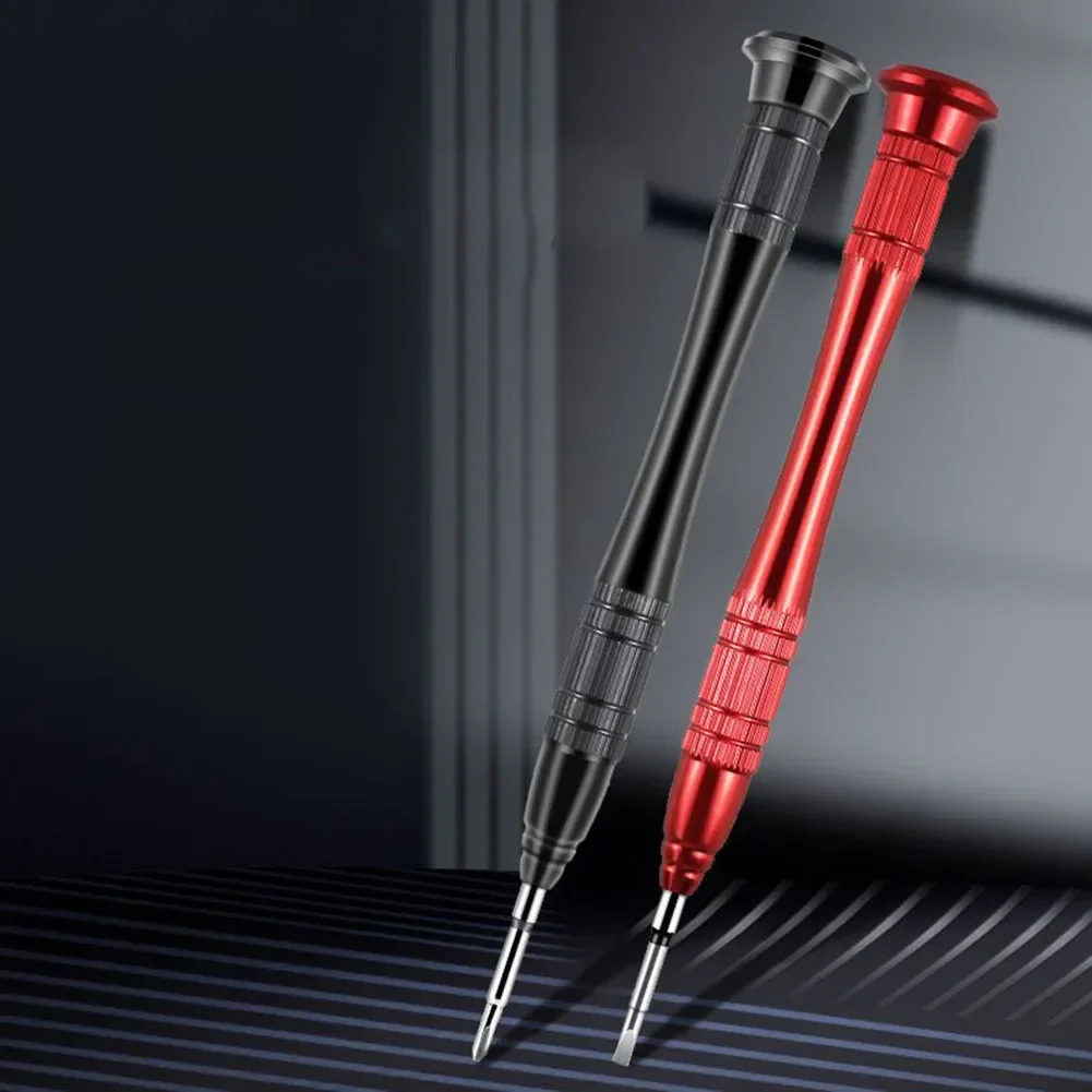 1pc Precision Screwdriver 2mm Slotted Cross Head 120mm Driver Anti-slip Handle For Glasses Watches Repairing Hand Tools