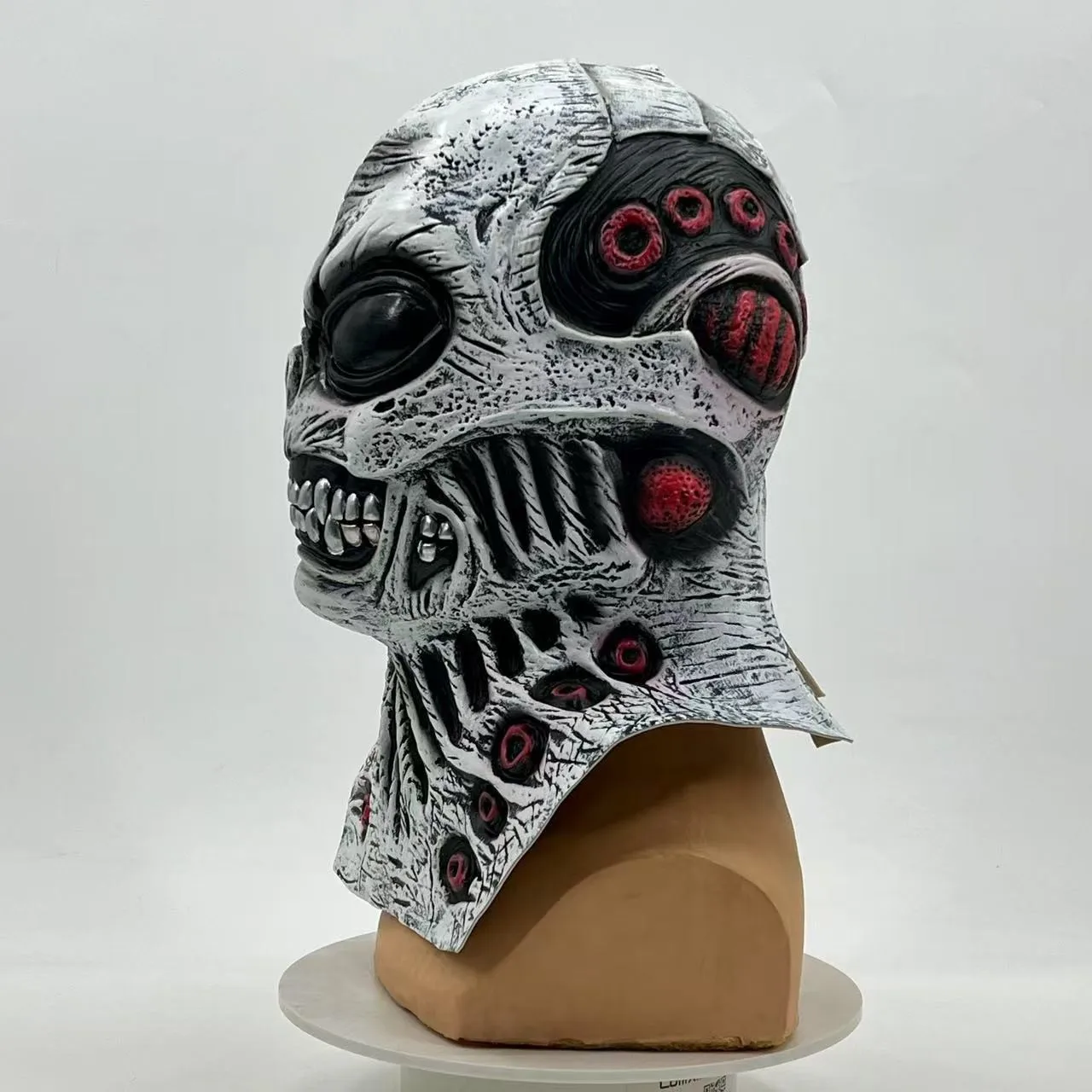 Halloween Alien-Maske für ET Alien Cosplay Halloween-Party Gruselige Vollgesichtsmaske Cosplay-Kostüm-Requisiten für Erwachsene – Detail 3