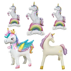 Unicorn foil Balloon standing unicorn Balloon weeding Baby shower birthday decoration unicorn themed birthday party decoration