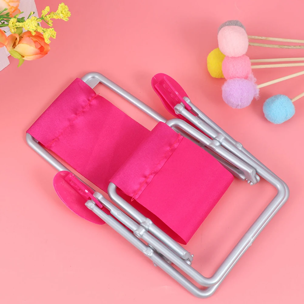 

2pc Mini Beach House Decoration Foldable Lightweight Simulation Beach Chair Kids Party Gift Micro Landscape Miniature Lounge