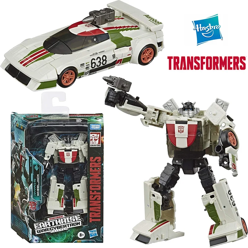 Hasbro Transformers Earth Rise WFC-E6 Wheeljack 13Cm Deluxe Class Anime Oryginalna figurka akcji Zestaw zabawek Kolekcja prezentów