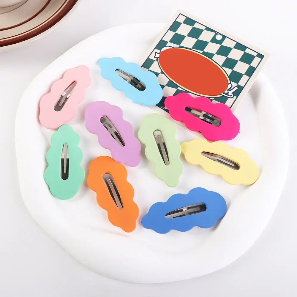 Candy Color Cloud Hairpin For Women Girl Lovely Hair Barrette Bangs Clip Side Clip Duckbill Clip Hair Accessories