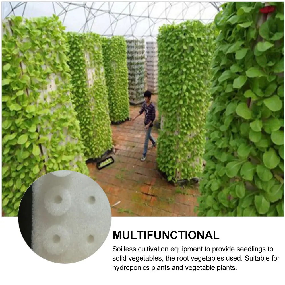 

120pcs Hydroponic Sponge for Soilless Cultivation Vegetables Gardening Tools Planting Sponge Recesses Easy Clip Seedlings