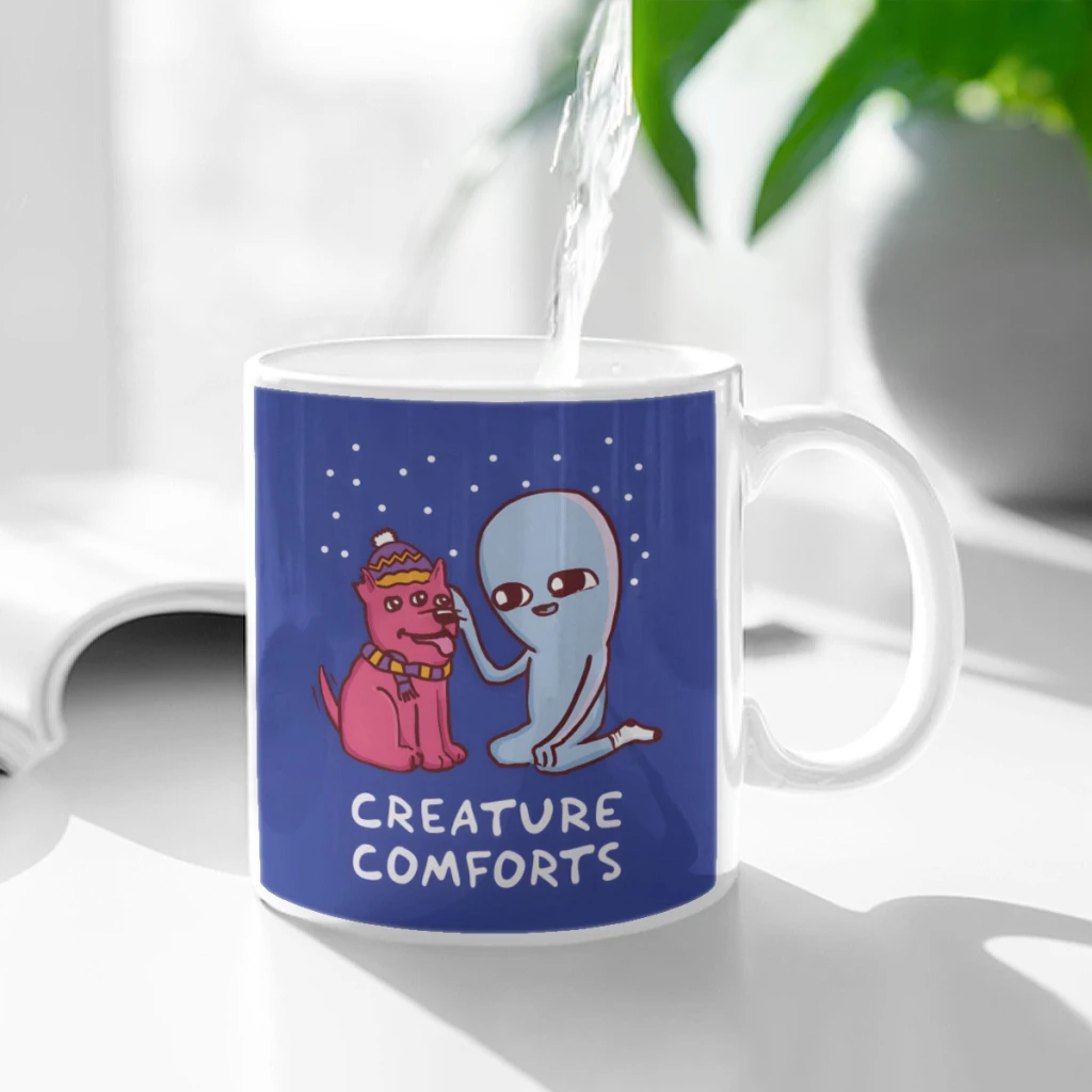 

Creature Comforts I Ceramic Cup Coffee Oatmeal Breakfast Cup Creative Personality Mug