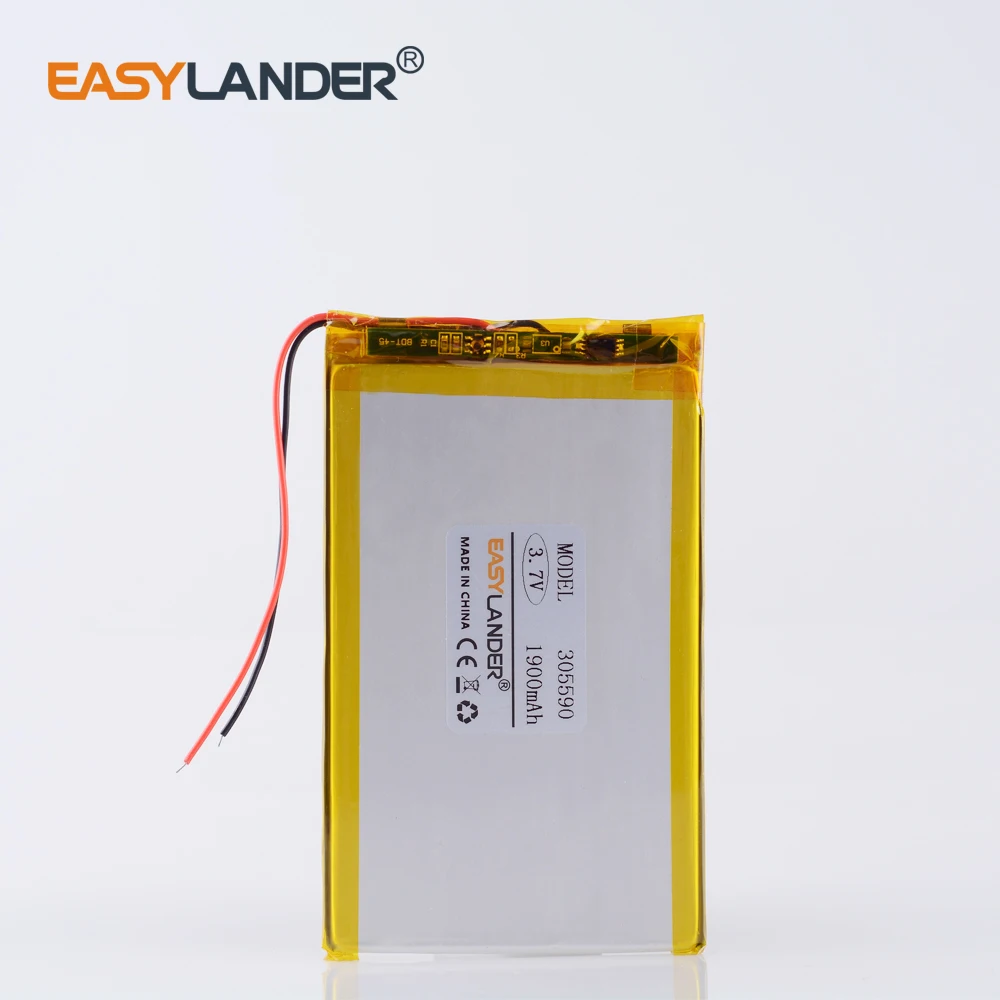 

10pcs/Lot 3.7V 1600mAh li Polymer Li-ion Battery For Bluetooth LED Light Notebook Tablet PC PDA GPS PS Toys E-book 305590