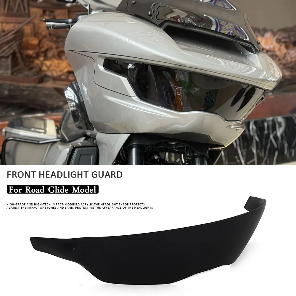 

Motorcycle Headlight Cover 2024 For Road Glide FLTRX CVO Headlamp Protector Guard Fairing Accessories Road Glide FLTRXSE ST