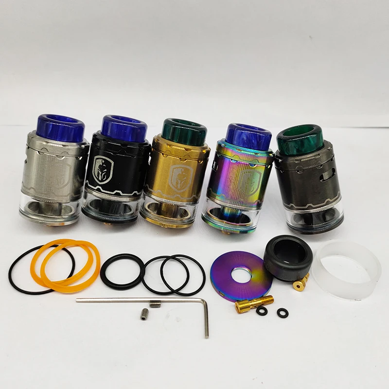 FARIS 24MM RDTA Replaceable Tank Atomizer with 3ml Capacity Dual & Single Coil Build Adjustable Side Airflow for Home Spare Part