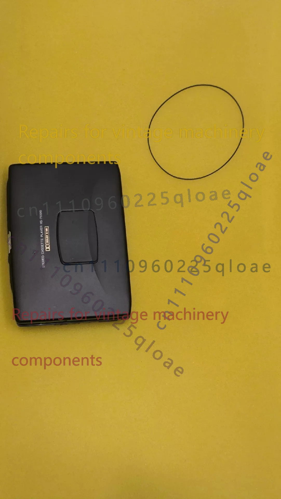 Correa de transmisión cuadrada para Aiwa HS-PX610 Cassette Walkman, Compatible con PL77 P75 PX710 JX707, pieza de repuesto para mecanismo, 1 unidad