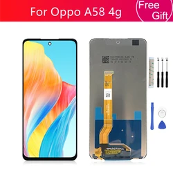 For OPPO A58 4g Display touch screen digitizer assembly For Oppo AX7 screen replacement repair parts